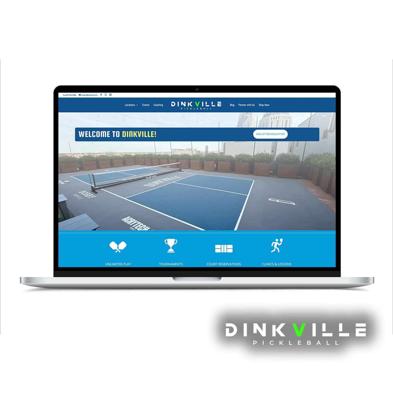 dinkville w logo MacBookMock